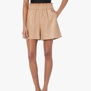 The Drop Leather Paper Bag Shorts Size M